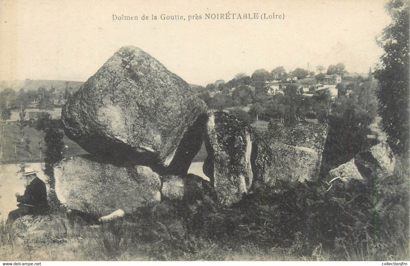 CPA FRANCE 42 "Noiretable, Dolmen De La Goutte" - Noiretable