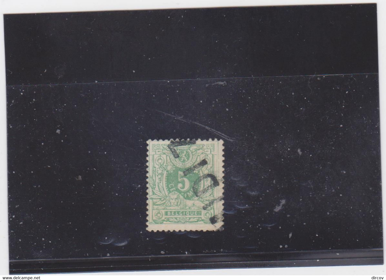 Belgie Nr 45 MIDI 7 (Naamstempel) - 1869-1888 Lying Lion