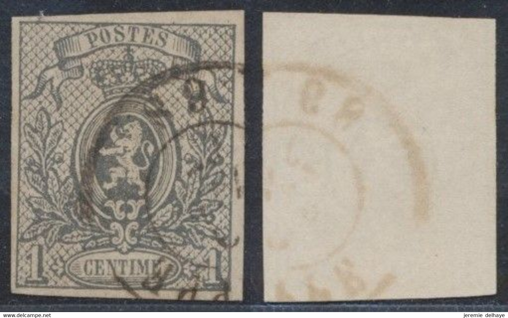 Petit Lion - N°22 Obl Double Cercle Partielle - 1866-1867 Coat Of Arms