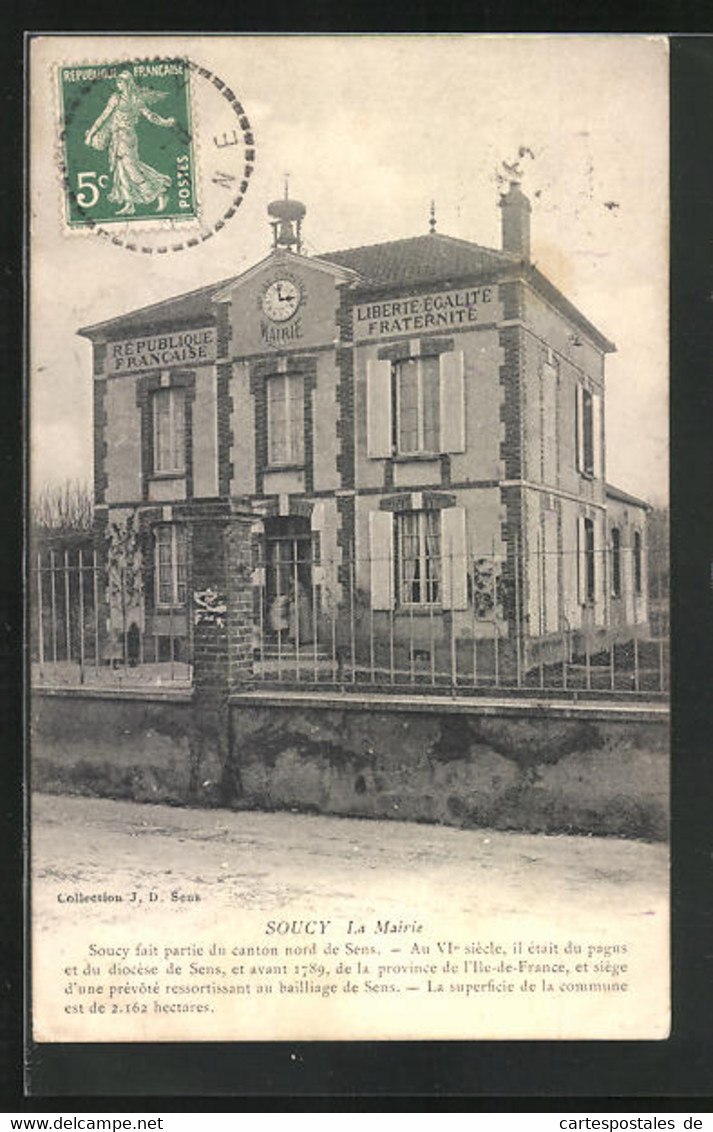 CPA Soucy, La Mairie - Soucy