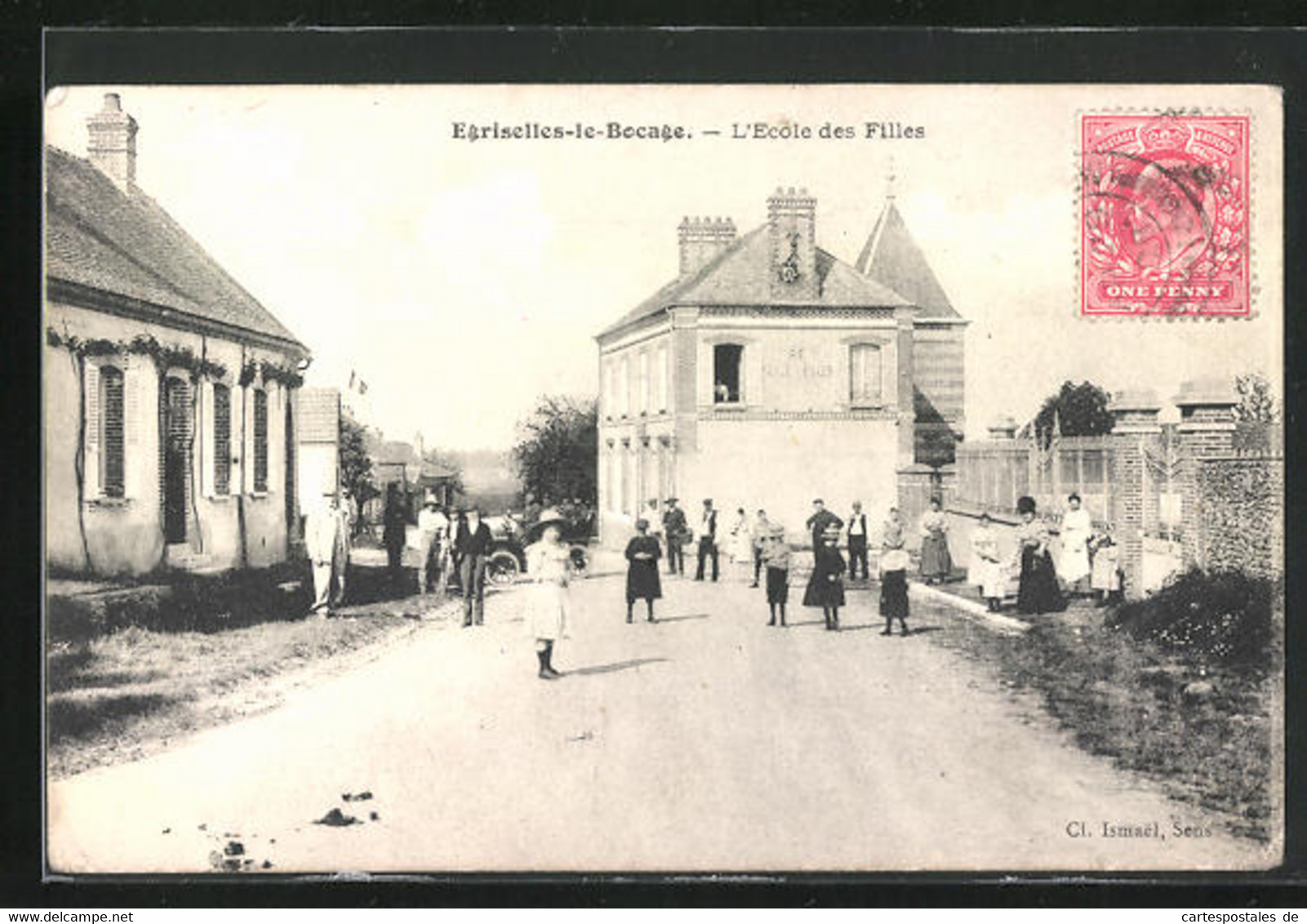 CPA Egriselles-le-Bocage, L`Ecole Des Filles - Egriselles Le Bocage