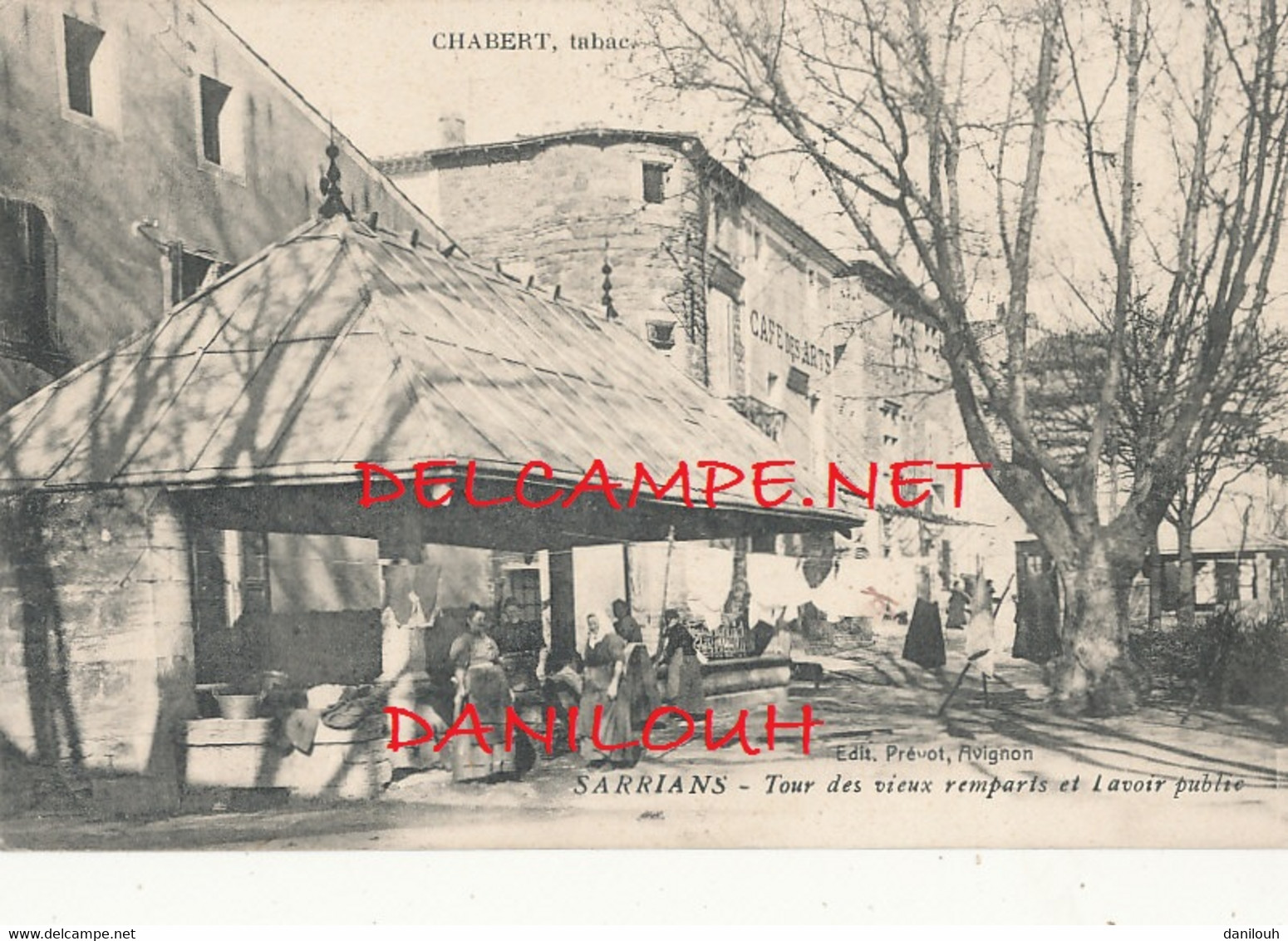 84 // SARRIANS    Tour Des Vieux Remparts Et Lavoir Public, ANIMEE, CHABERT TABAC EDIT * - Sarrians
