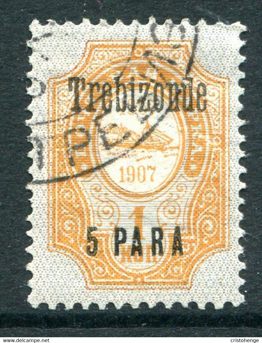 Russia Levant 1909-10 Trebizonde - 5pa On 1k Orange - Black O/P - Used (SG 136) - Turkish Empire