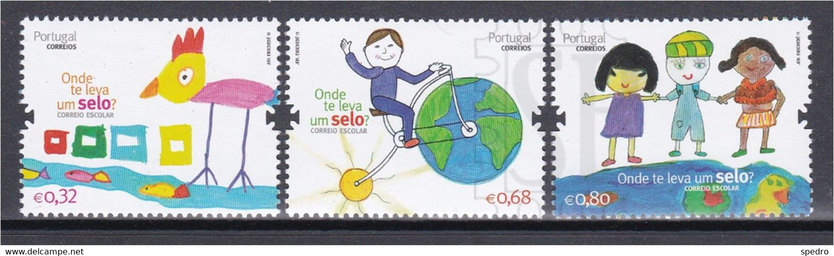 Portugal 2011 Correio Escolar Correo School Mail Schulpost Kind Criança Niño Kid Children Child - Altri & Non Classificati