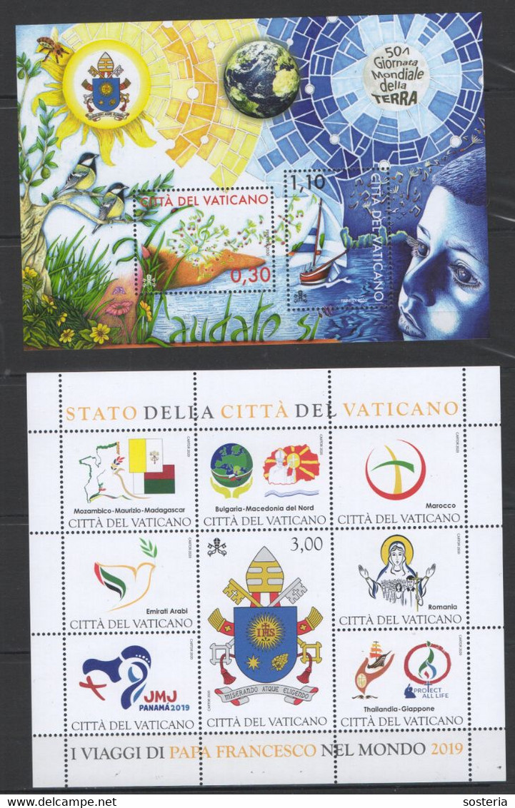 2021 - VATICANO - SAG - ANNATA - 20 FRANCOBOLLI - 6 FOGLIETTI - ** - Unused Stamps