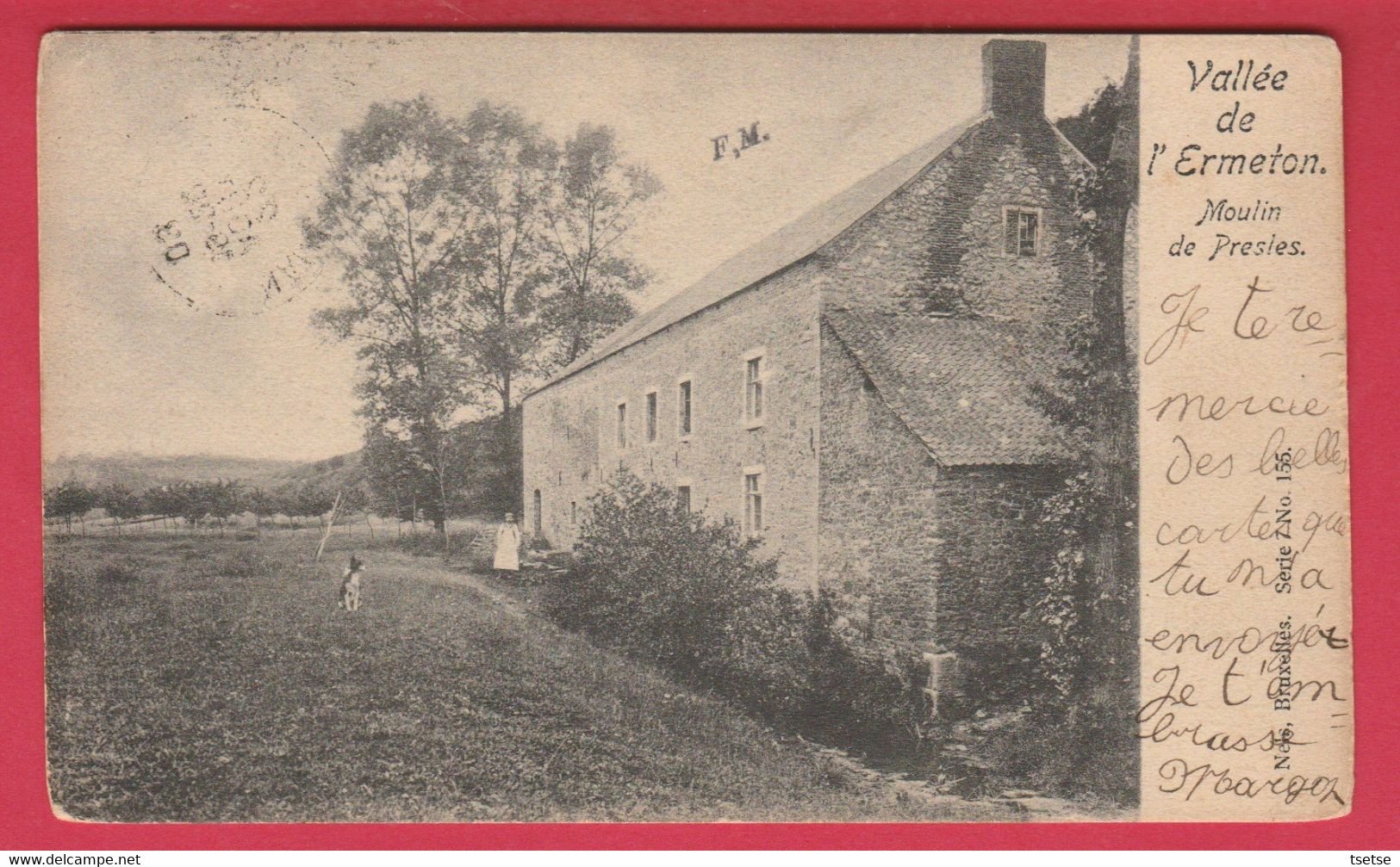 Soulme - Le Moulin De Presles ( Praile Où Marée ) - 1903 ( Voir Verso ) - Doische