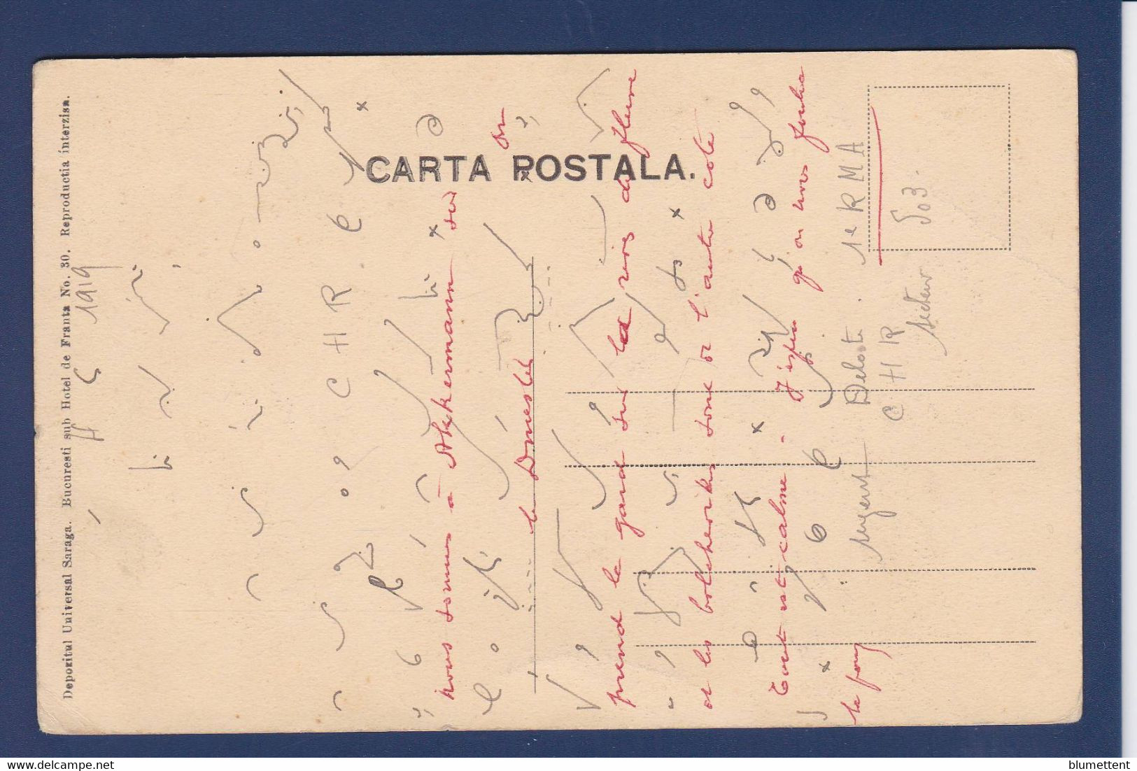 CPA Roumanie Romania Roemenie écrite Copacul - Roumanie