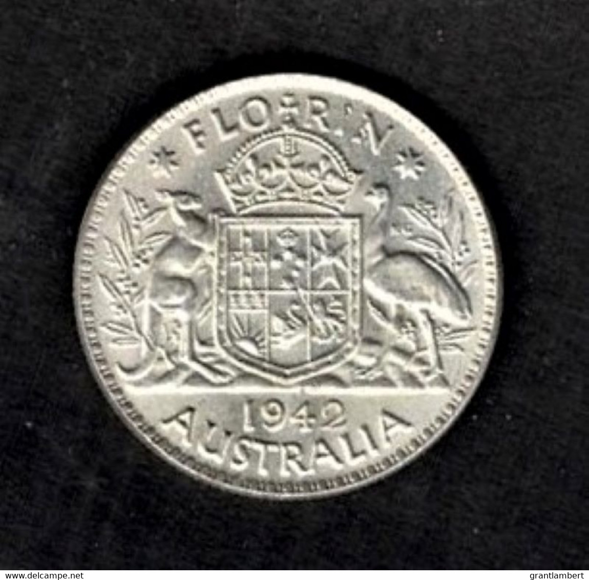 Australia 1942 Florin, Two Shillings UNC - - Florin