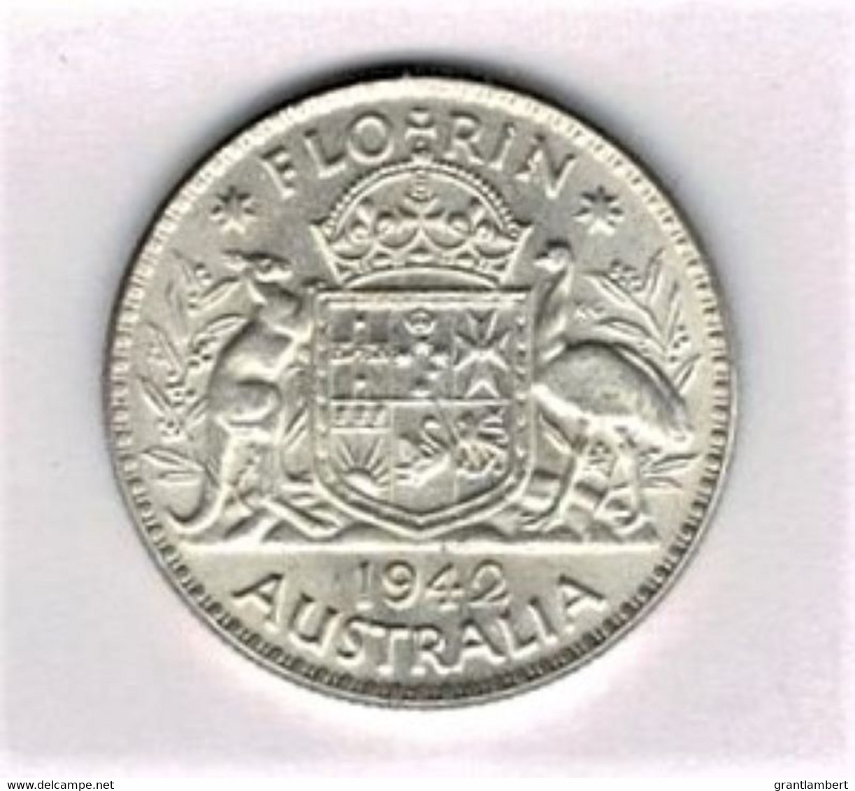 Australia 1942 Florin, Two Shillings UNC - - - Florin