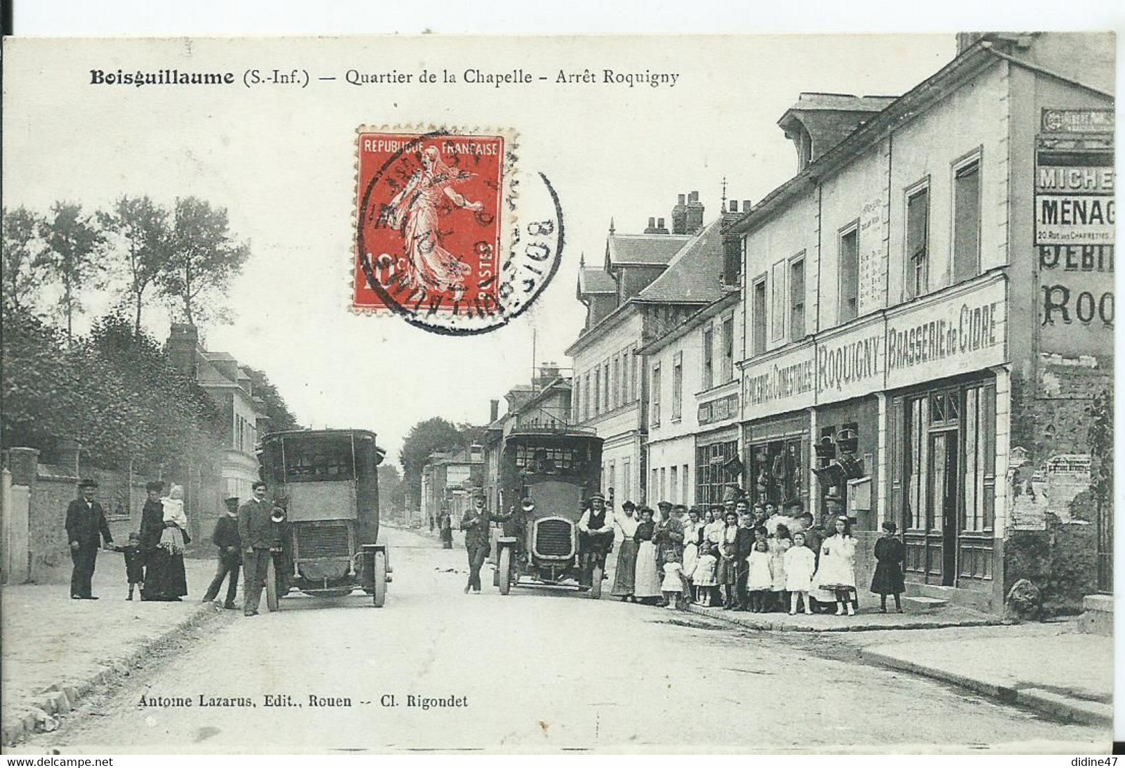 BOISGUILLAUME - Quartier De La Chapelle - Arrêt Roquigny  ( Bus) - Other & Unclassified