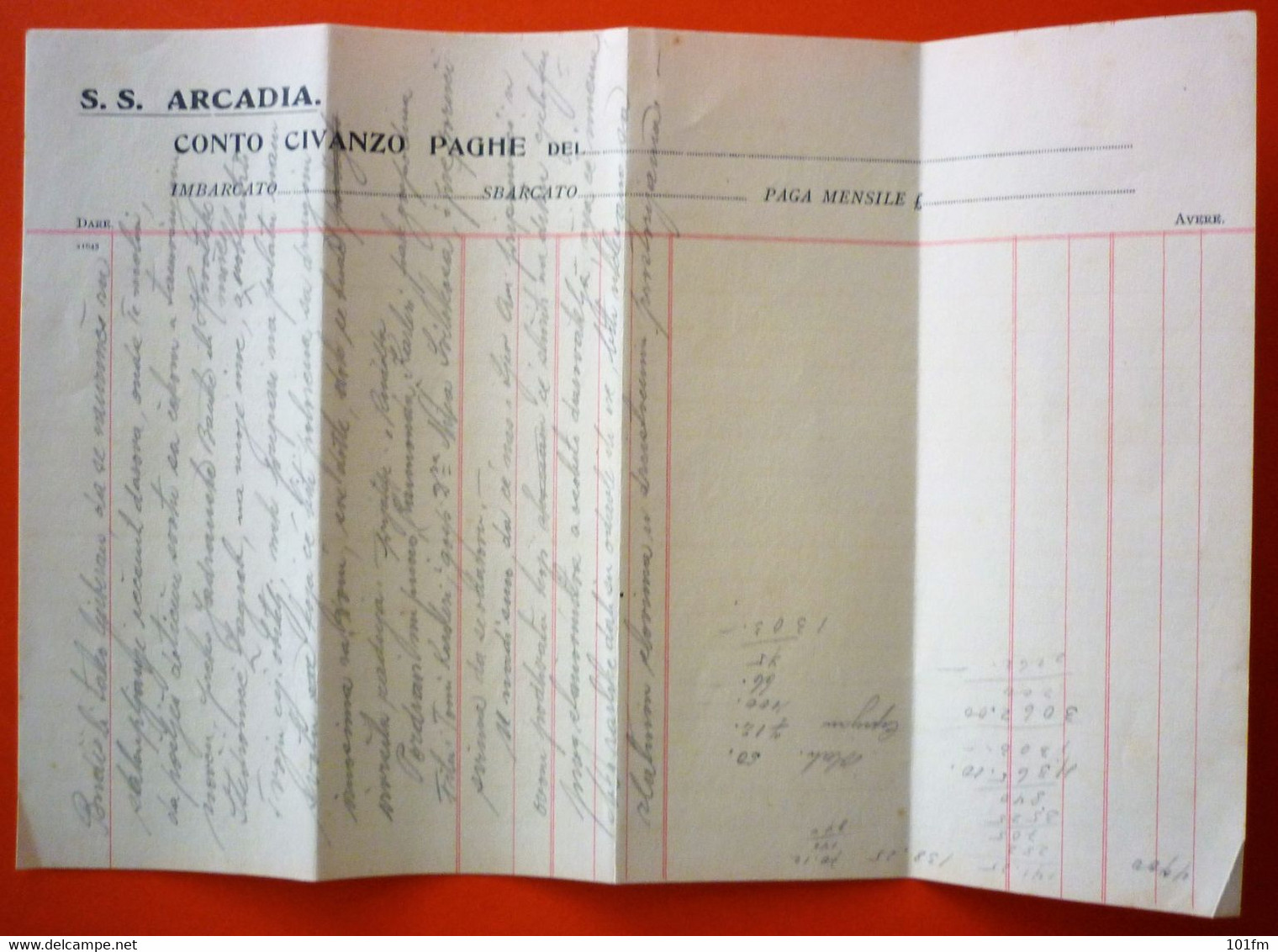 ITALIA - TRIESTE , LETTER TO OWNER D.TRIPCOVICH FROM S/S "ARCADIA" - Italie