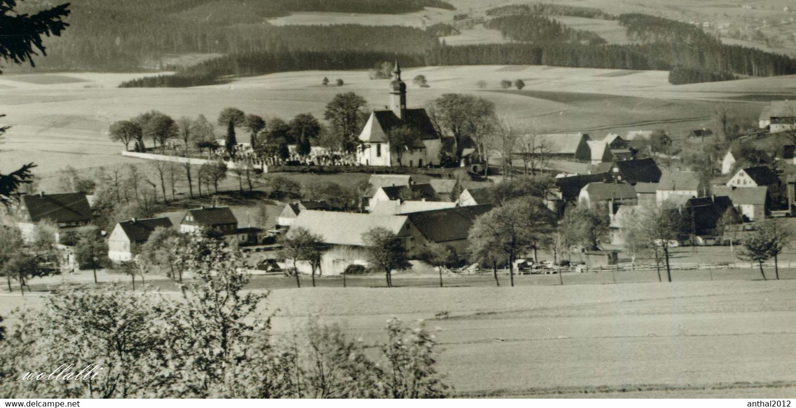 Rarität Cämmerswalde Bei Neuhausen Erzgeb. Wohnhäuser Kirche Sw 1960 - Neuhausen (Erzgeb.)