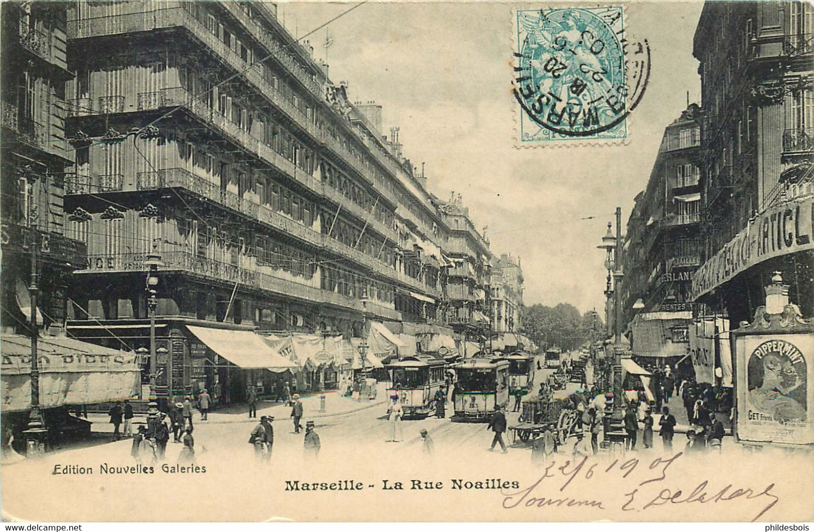 BOUCHES DU RHONE  MARSEILLE La Rue Noailles - Canebière, Centro