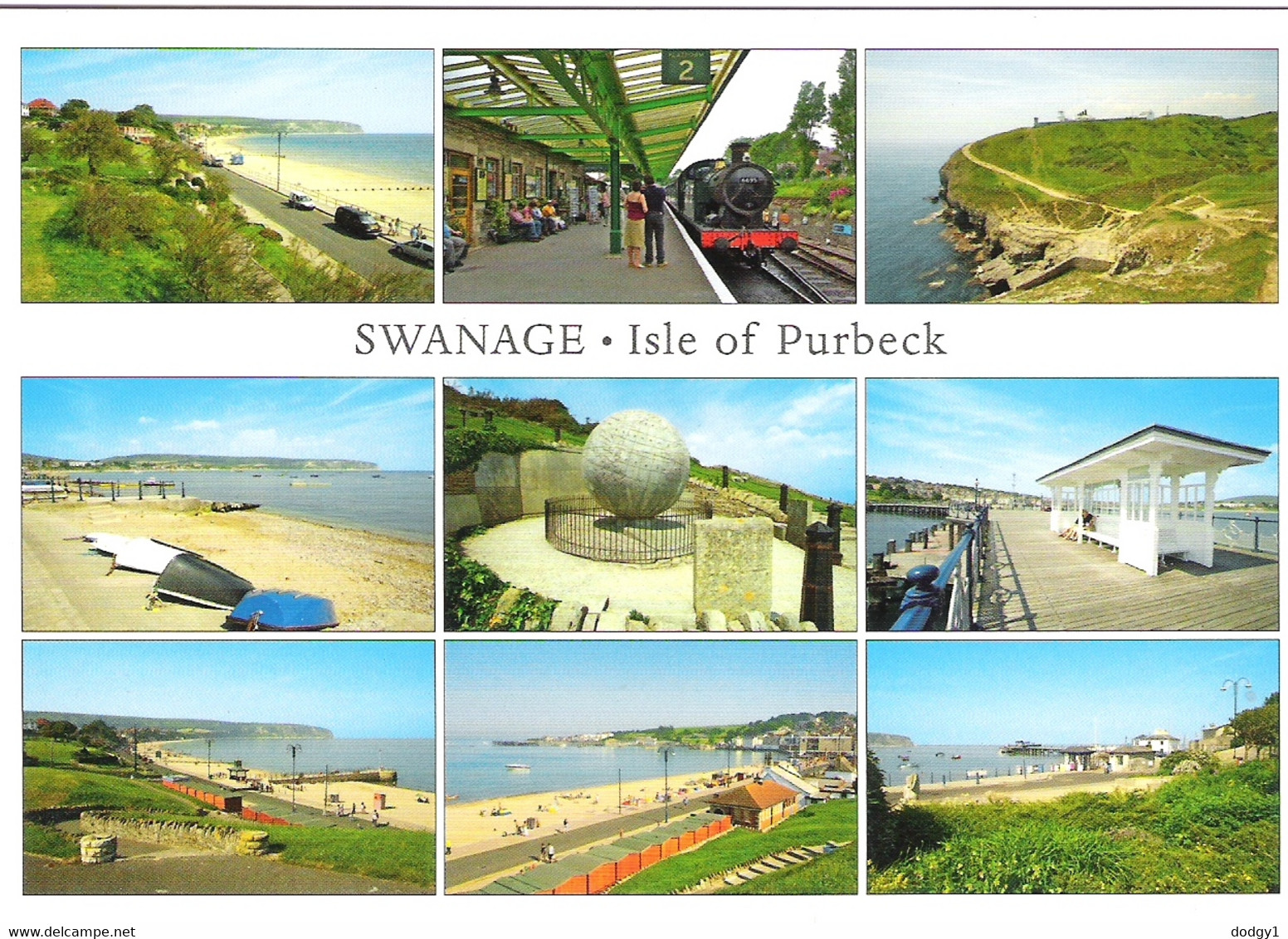 SCENES FROM SWANAGE, THE ISLE OF PURBECK, DORSET, ENGLAND. UNUSED POSTCARD Sa8 - Swanage