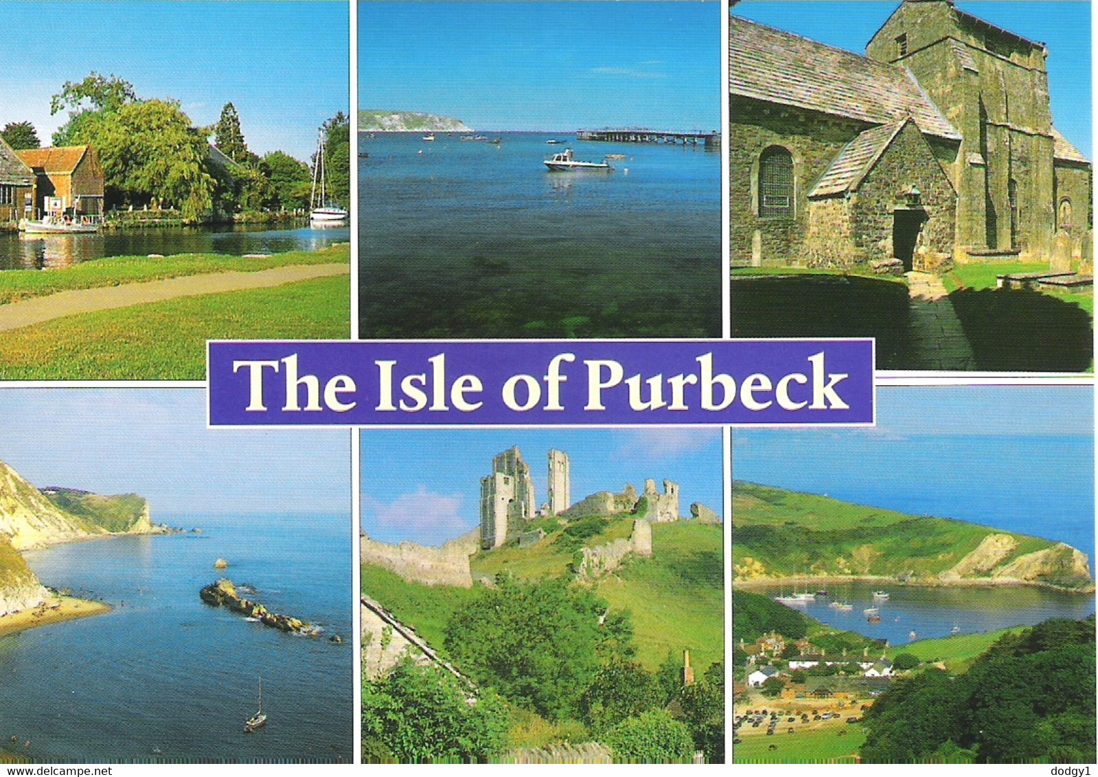 SCENES FROM THE ISLE OF PURBECK, DORSET, ENGLAND. UNUSED POSTCARD Sa8 - Swanage