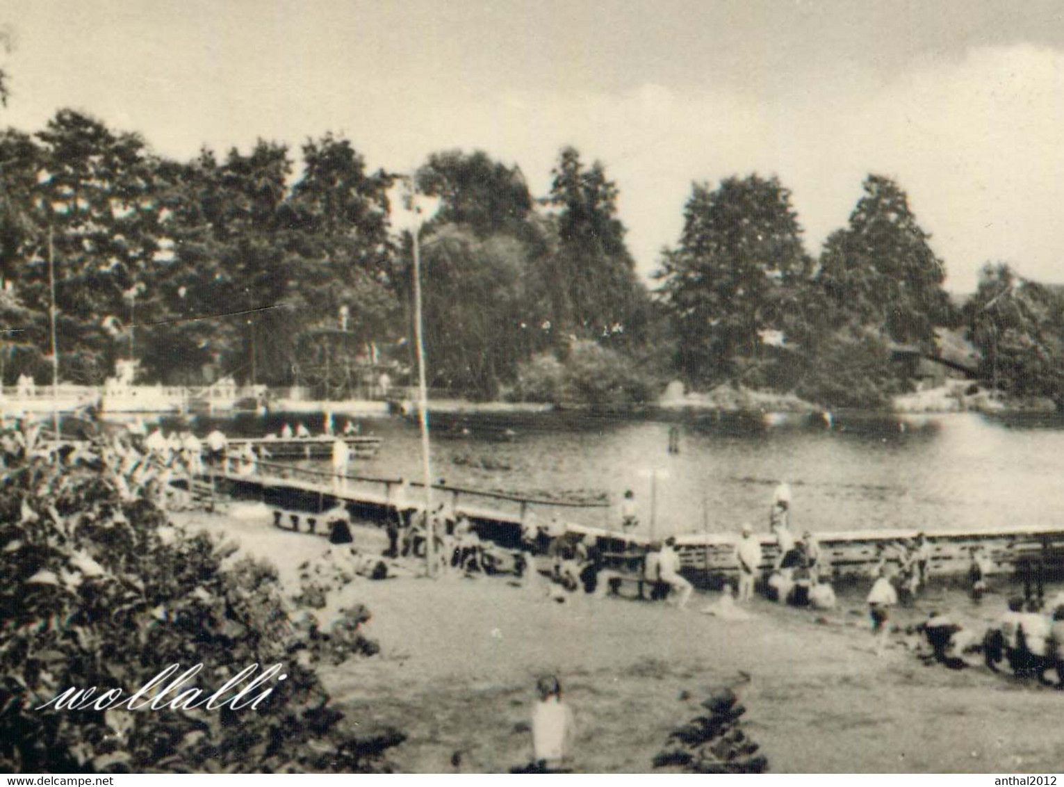 Rarität Bad Georgenthal Wohnhäuser Schwimmbad Ruderboot Personen 1970 - Georgenthal