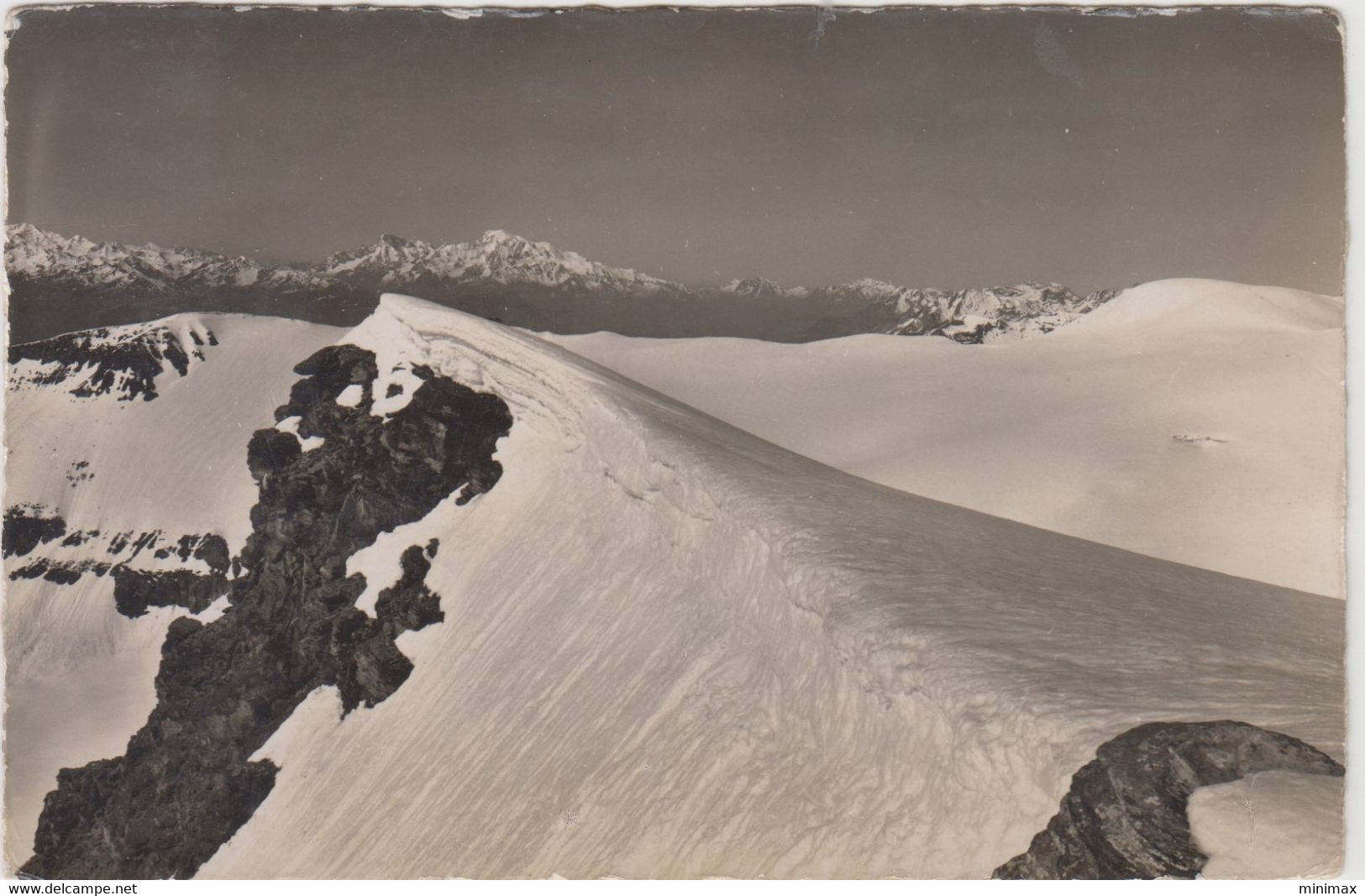 Carte Photo - Wildstrubel - Mont Blanc - Wildhorn - Trub