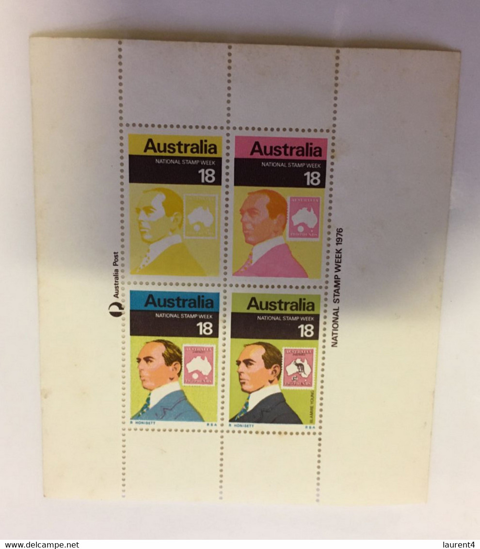 (Stamp 19/5/2020) Australia - Mini Sheet Of 4 Stamps (un-cancelled No Gum) - Andere & Zonder Classificatie