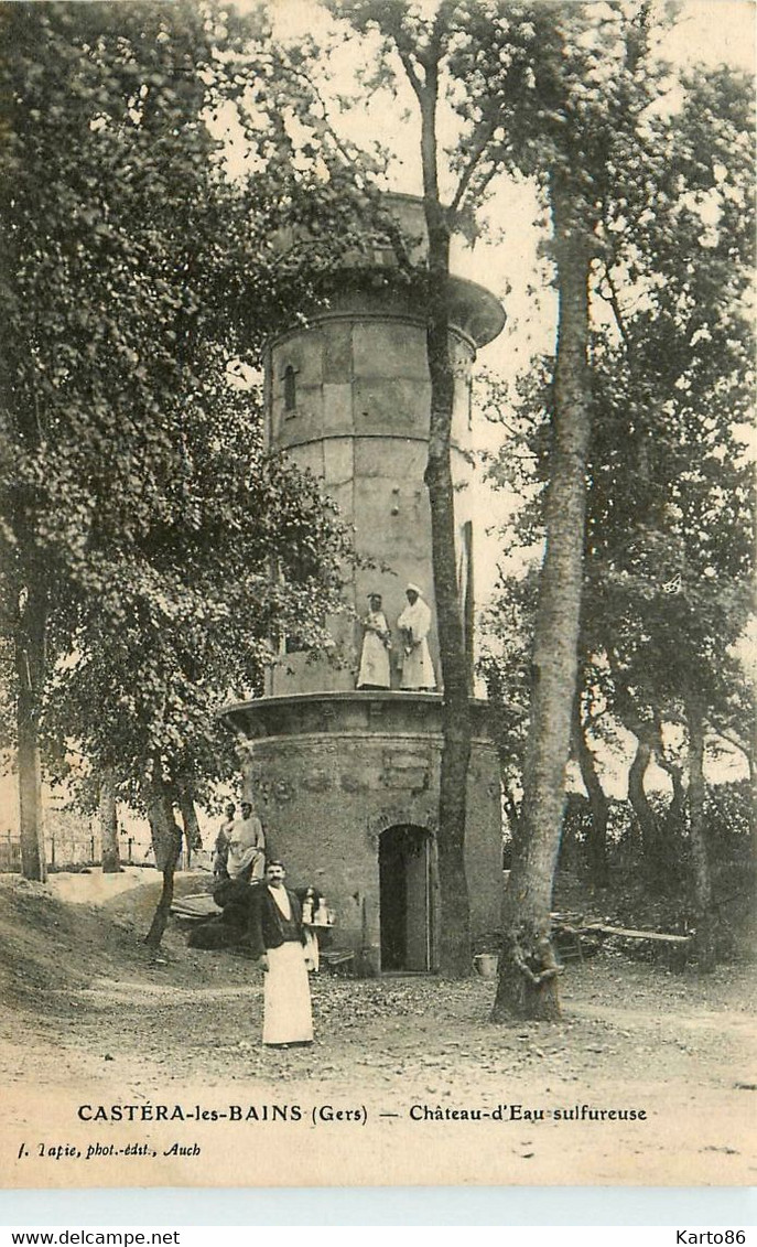 Castéra Les Bains * Le Château D'eau Sulfureuse * Garçon Serveur - Castera