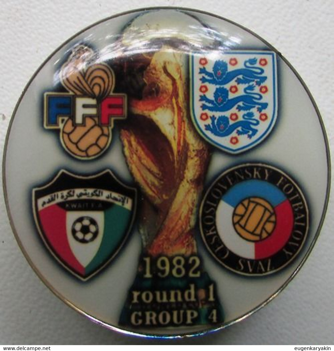 Pin FIFA World Cup 1982 Round 1 Group 4 France England Czechoslovakia Kuwait - Football