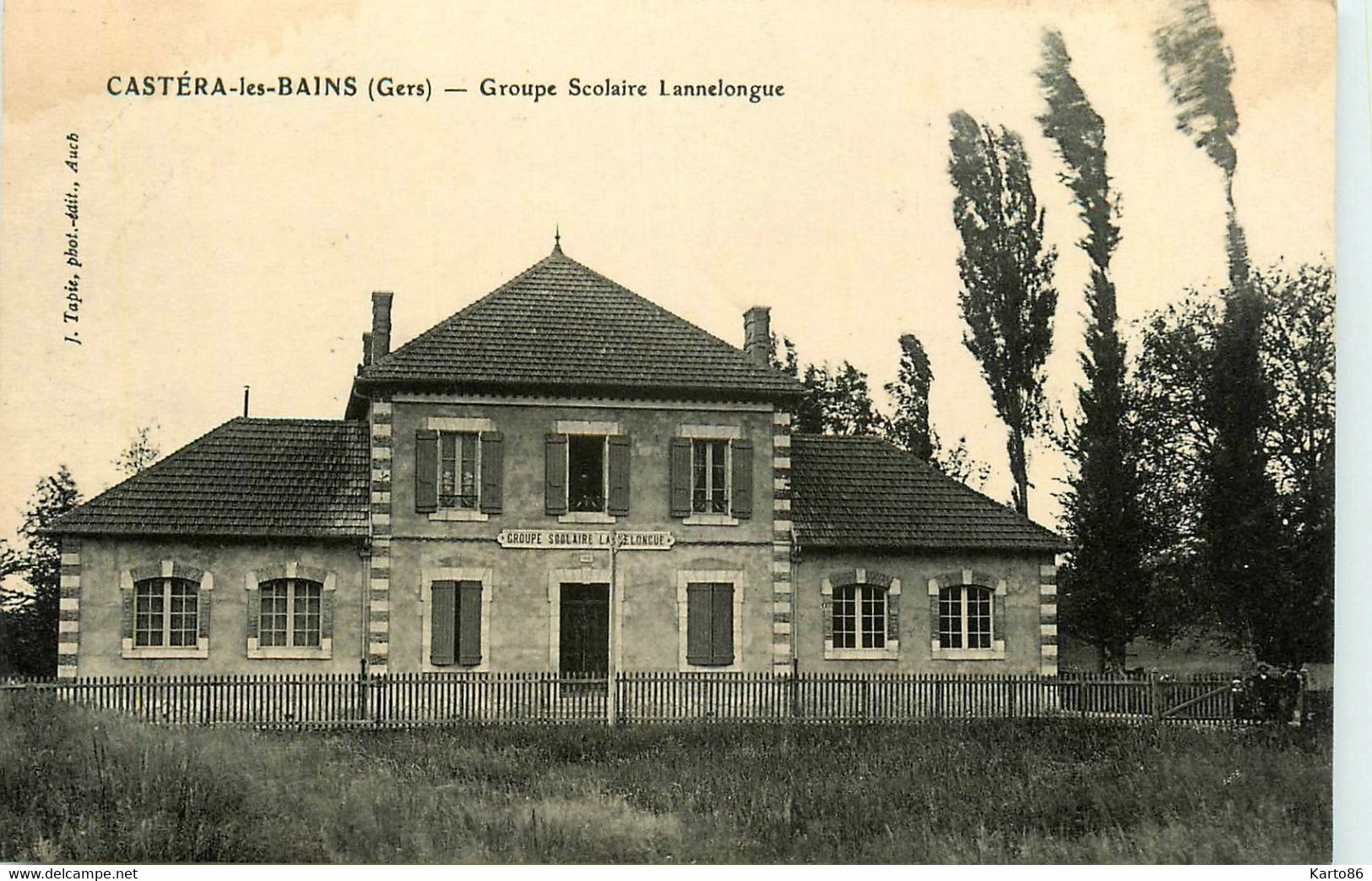 Castéra Les Bains * Le Groupe Scolaire Lannelongue * école - Castera