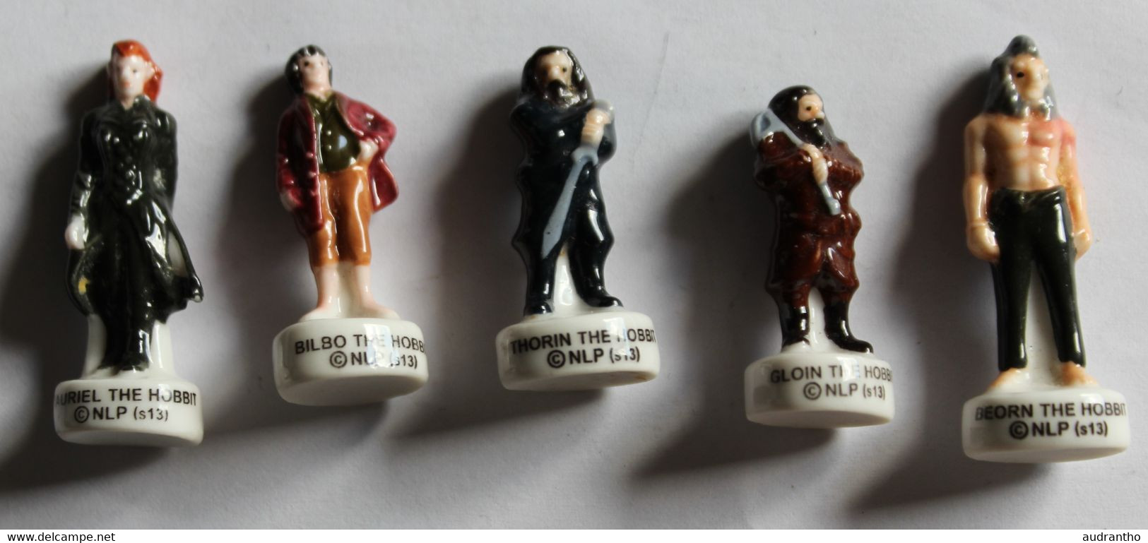 Lot De 5 Fèves The Hobbit Gloin Thorin Tauriel Bilbo Beorn - Characters