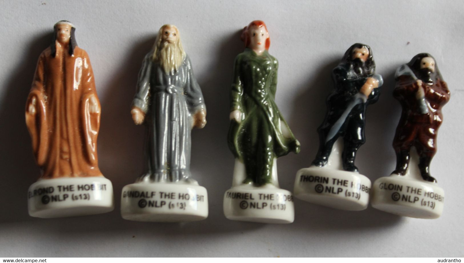 Lot De 5 Fèves The Hobbit Gloin Thorin Tauriel Gandalf Elrond - Characters