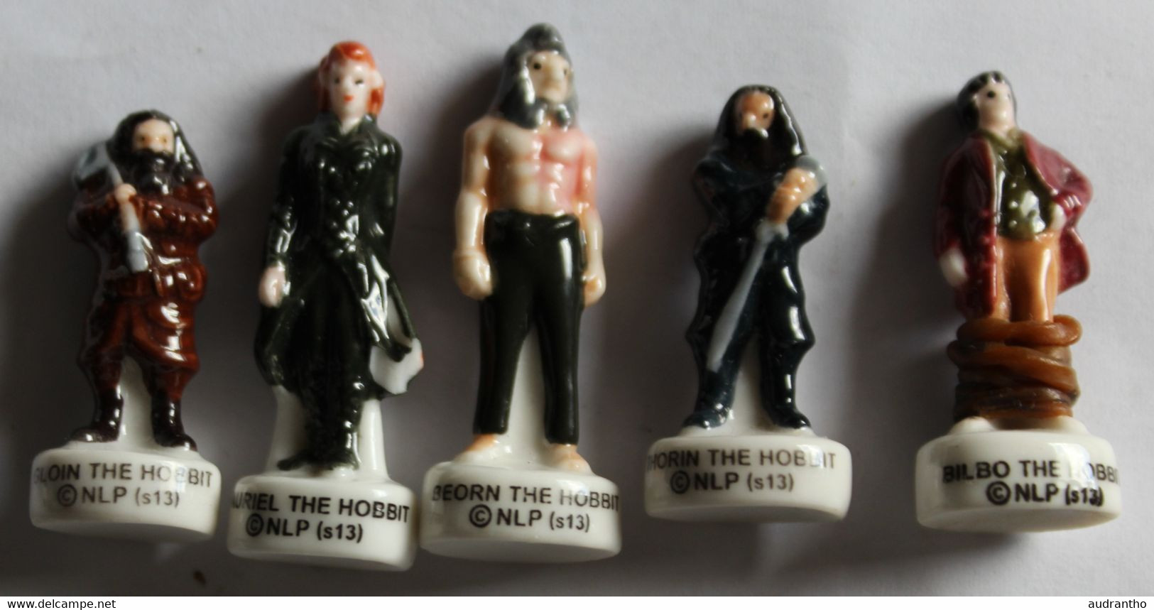 Lot De 5 Fèves The Hobbit Gloin Beorn Tauriel Bilbo Thorin - Characters