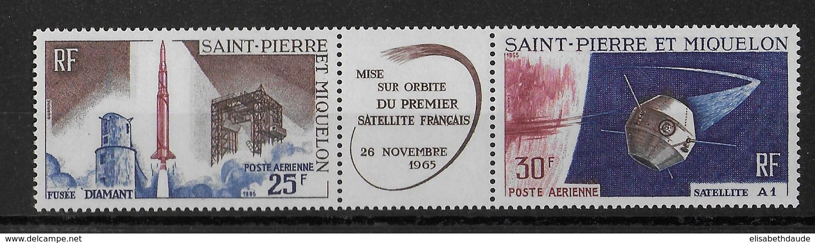 1966 - LANCEMENT 1° SATELLITE - SPM - YT N° PA 18A ** MNH - COTE = 18 EUROS - 1966 Lancement 1e Satellite Française à Hammaguir