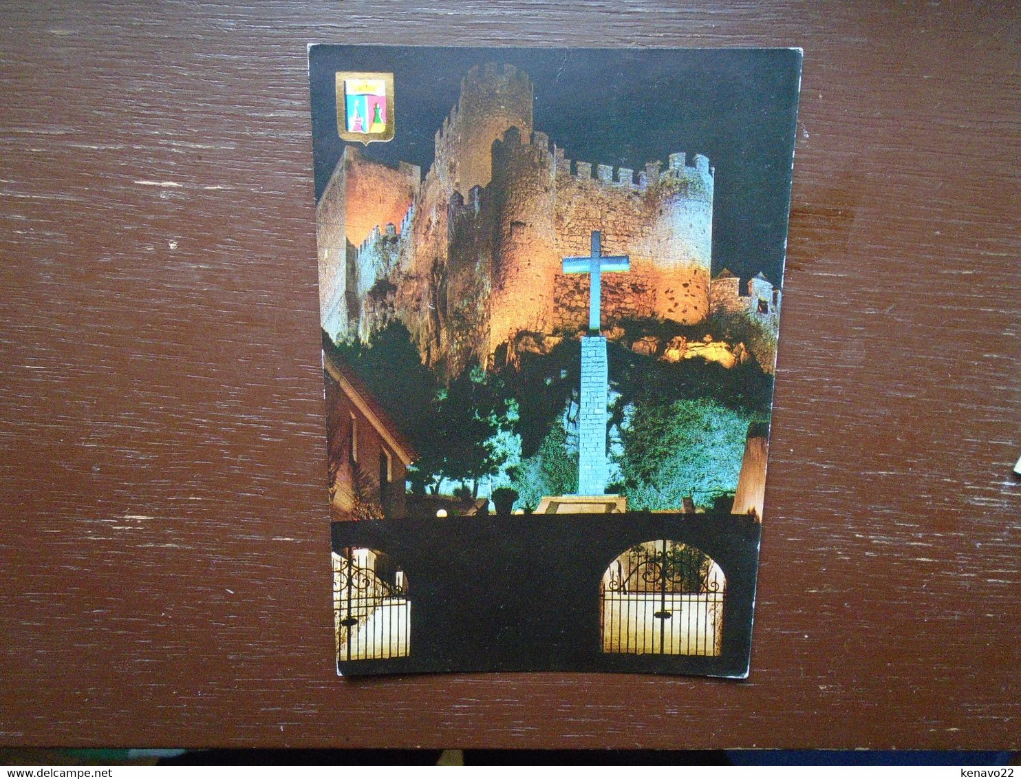 Espagne , Almansa ( Albacete ) Castillo De Almansa , Nocturna - Autres & Non Classés