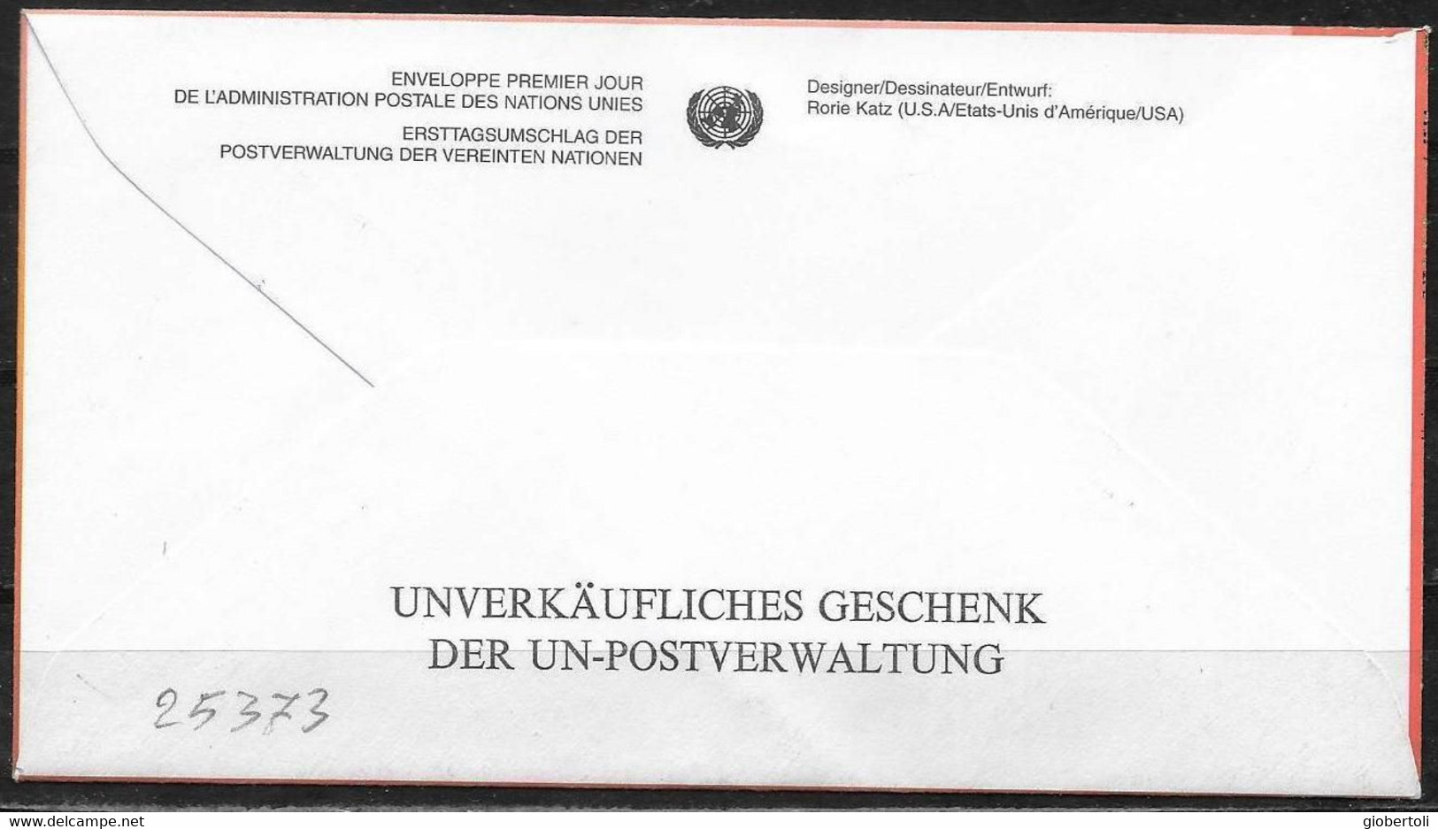 Nazioni Unite/United Nations/Nations Unies: FDC, Anno Internazionale Del Ringraziamento, International Thanksgiving Year - Lettres & Documents