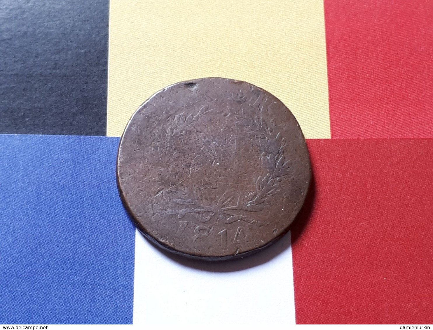 FRANCE SIEGE D'ANVERS 10 CENTIMES 1814 NAPOLEON - 1814 Siège D’Anvers