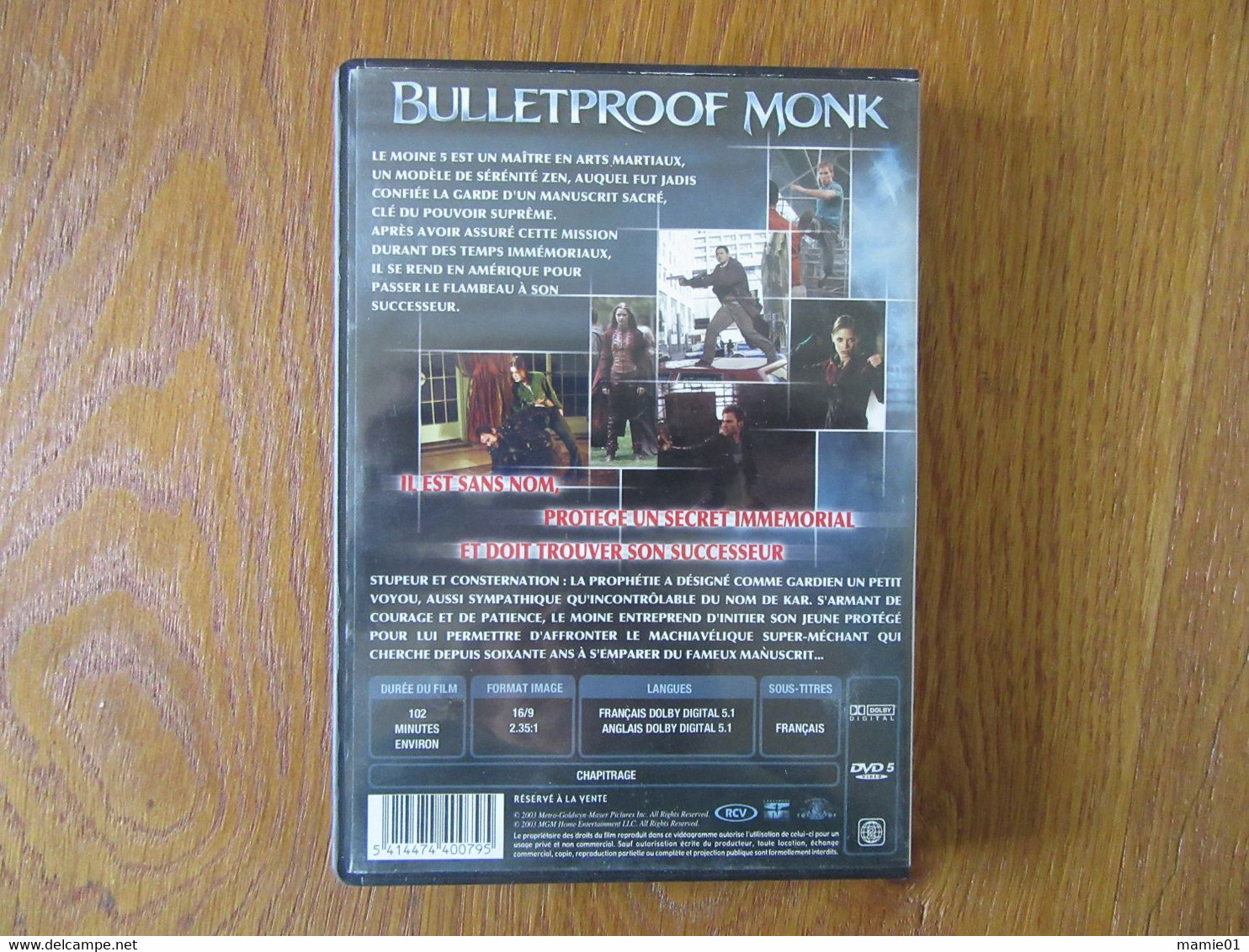 DVD       Bulletproof Monk    Le Gardien Du Manuscrit Sacré - Sciences-Fictions Et Fantaisie