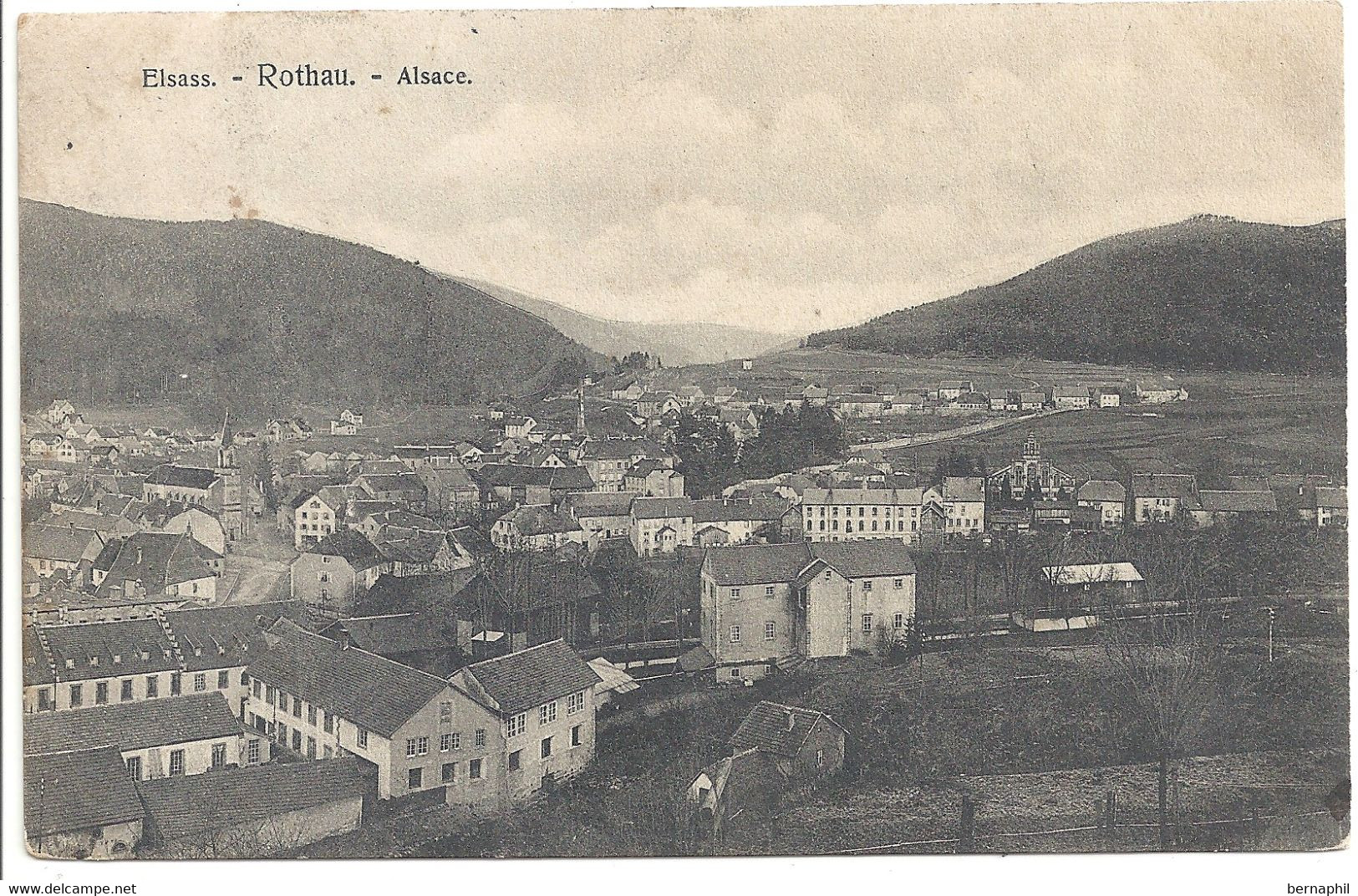 ROTHAU Alsace (vue Générale) Circulée  1910 - Rothau