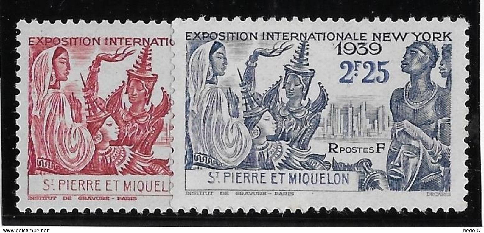 St Pierre Et Miquelon N°189/190 - Neuf * Avec Charnière - TB - Neufs