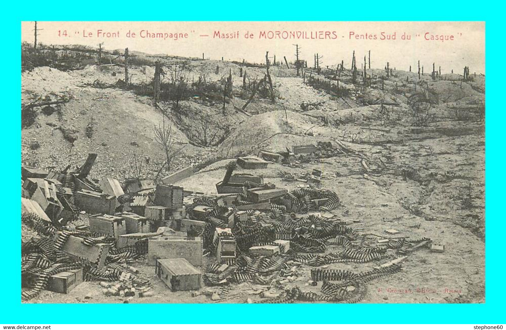 A903 / 515 51 - Massif De MORONVILLIERS Pentes Sud Du Casque - Guerre 1914 - Andere & Zonder Classificatie