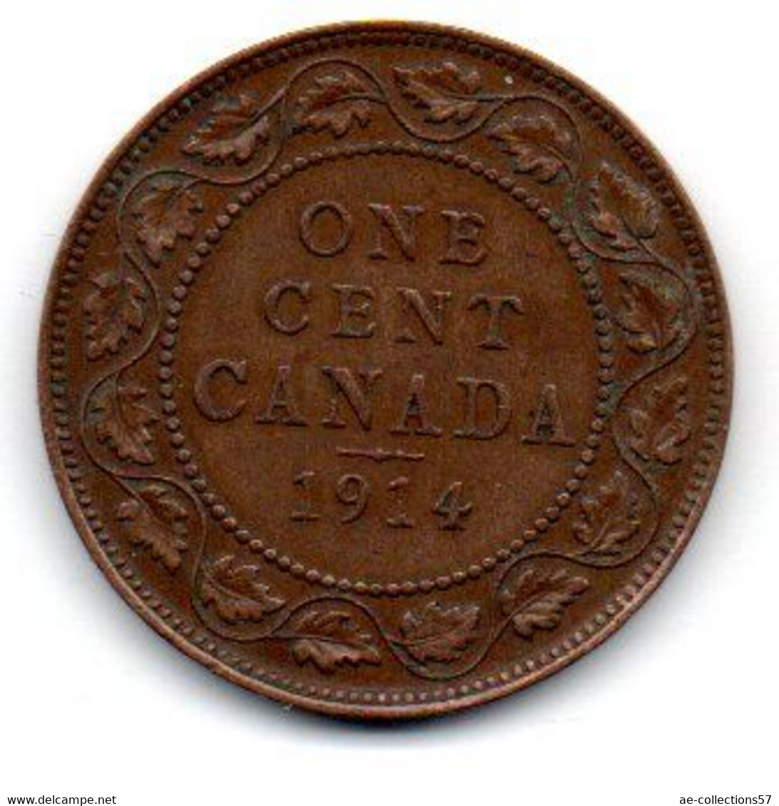 Canada -  1 Cent 1914 TTB - Canada