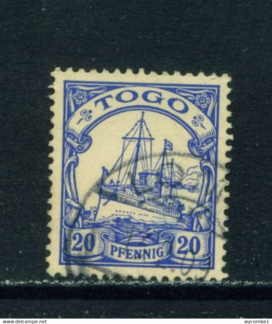 TOGO  -  1900 Yacht Definitive 20pf Used As Scan - Togo