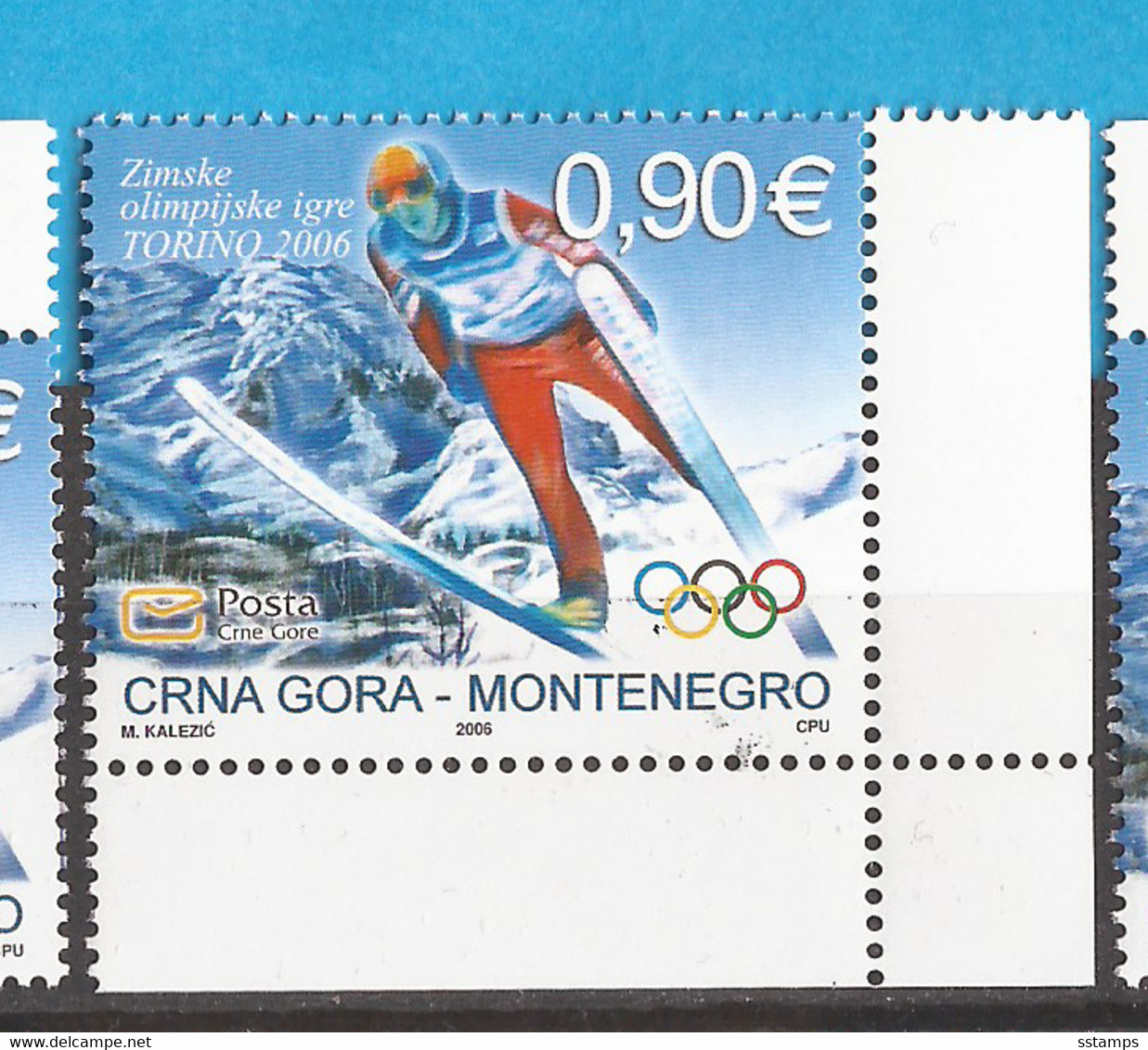 6-21 2006  CRNA GORA MONTENEGRO OLYMPIADI TORINI SPORT  SKISPRING MNH - Winter 2006: Turin