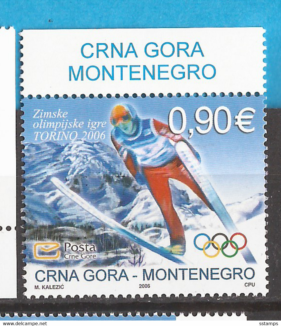 6-21 2006  CRNA GORA MONTENEGRO OLYMPIADI TORINI SPORT  SKISPRING MNH - Winter 2006: Torino