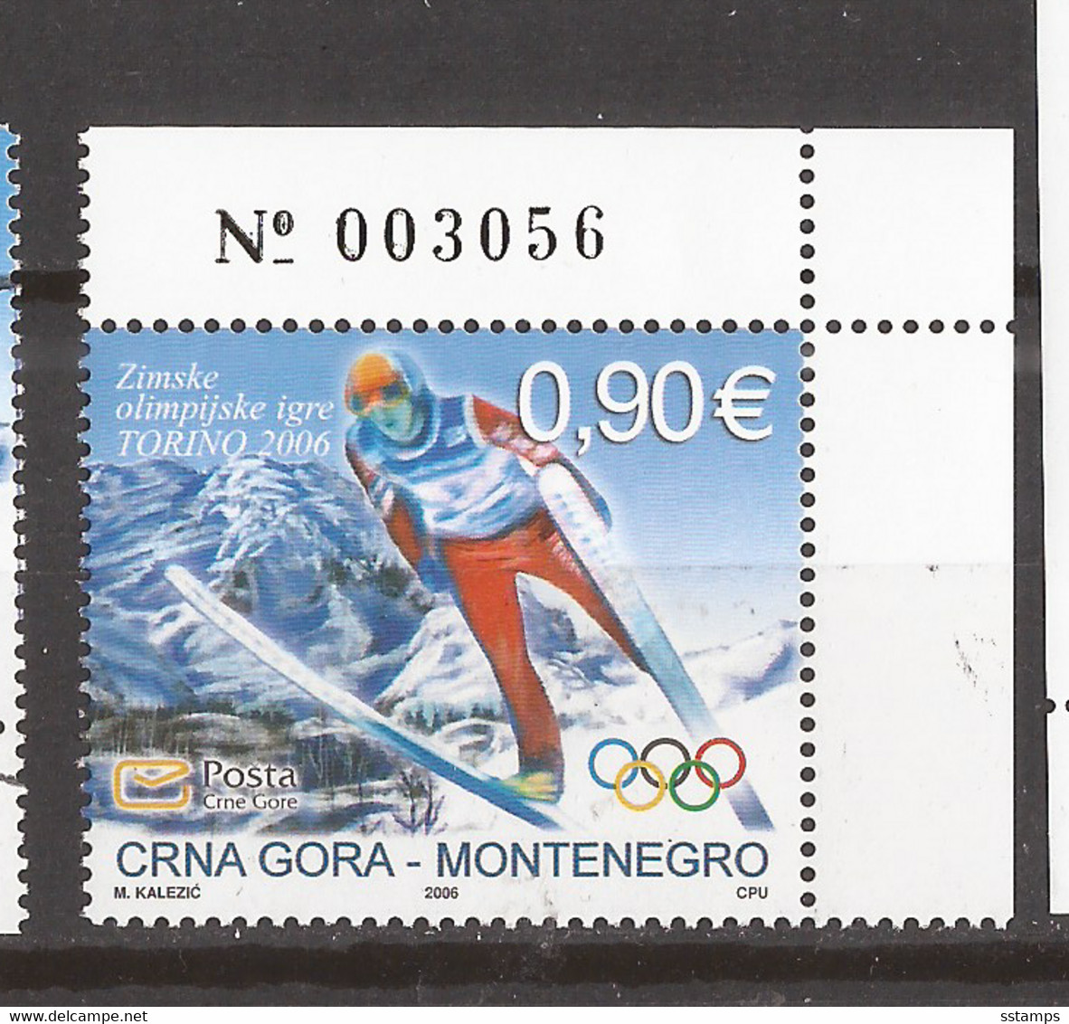 6-21 2006  CRNA GORA MONTENEGRO OLYMPIADI TORINI SPORT  SKISPRING MNH - Winter 2006: Torino