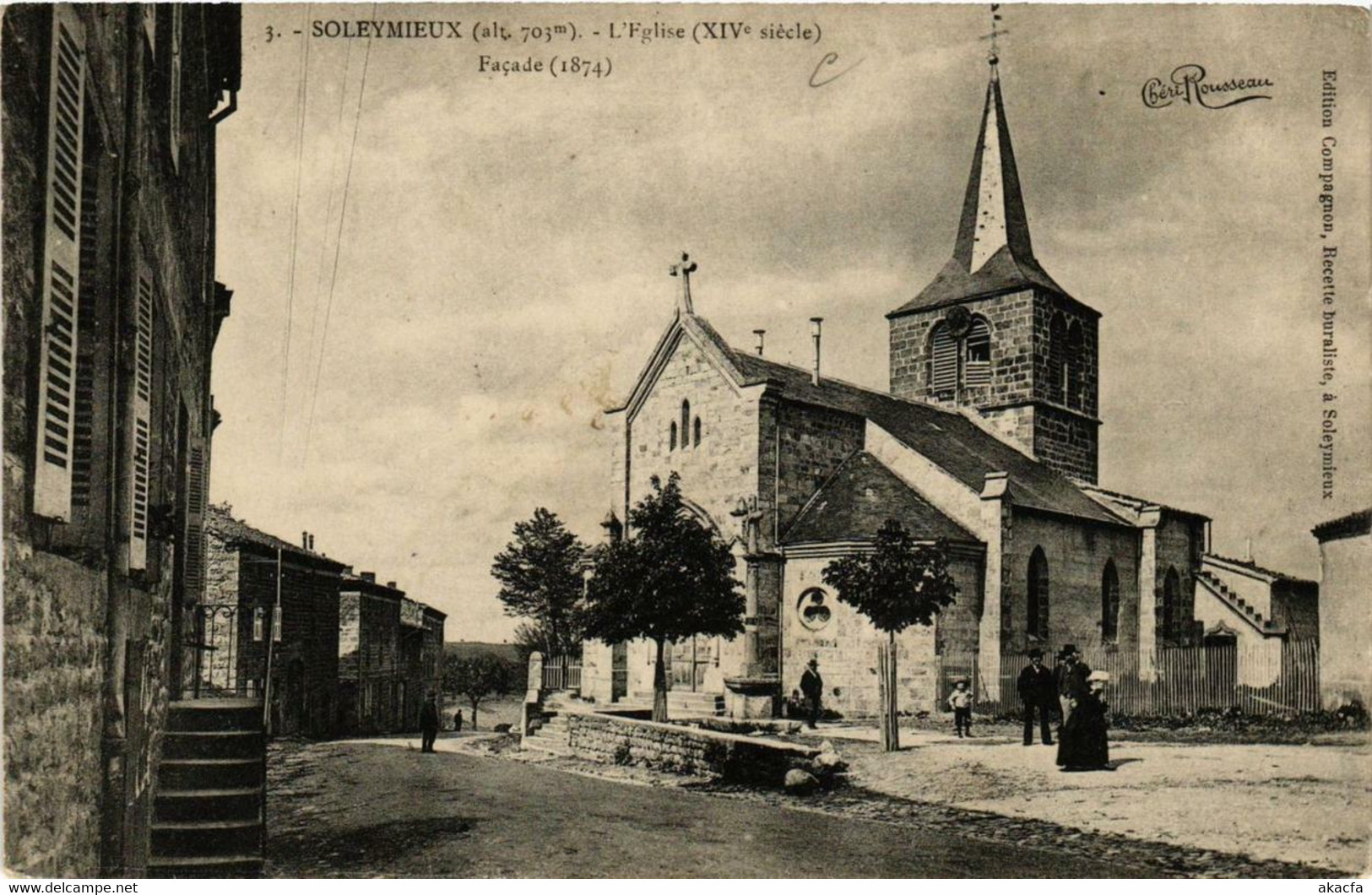CPA AK St-JEAN-SOLEYMIEUX L'Église (663759) - Saint Jean Soleymieux