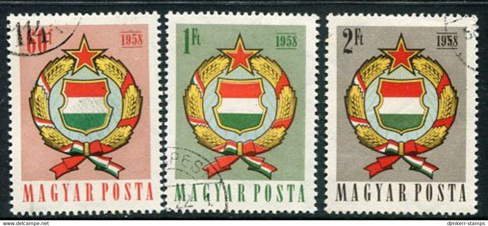 HUNGARY 1958 Change Of Constitution Used.  Michel; 1528-30 - Used Stamps
