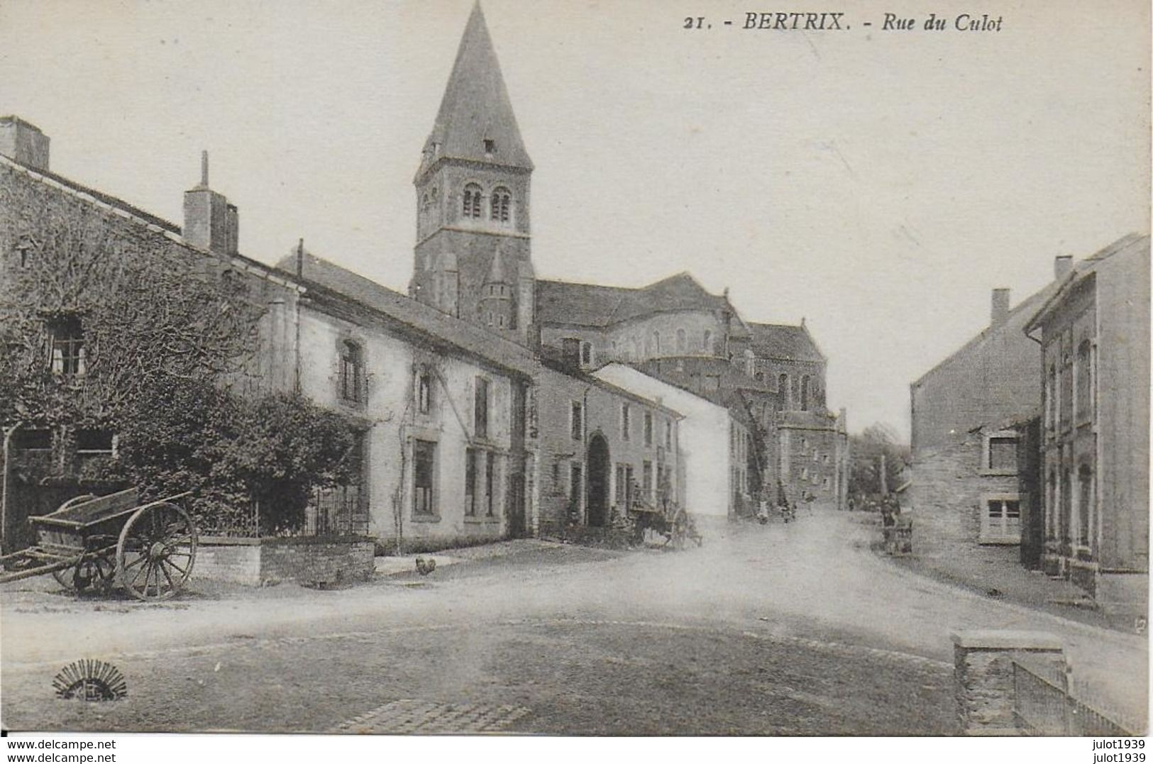 BERTRIX ..-- L' Eglise . Rue Du Culot . Boulangerie MASSART . - Bertrix