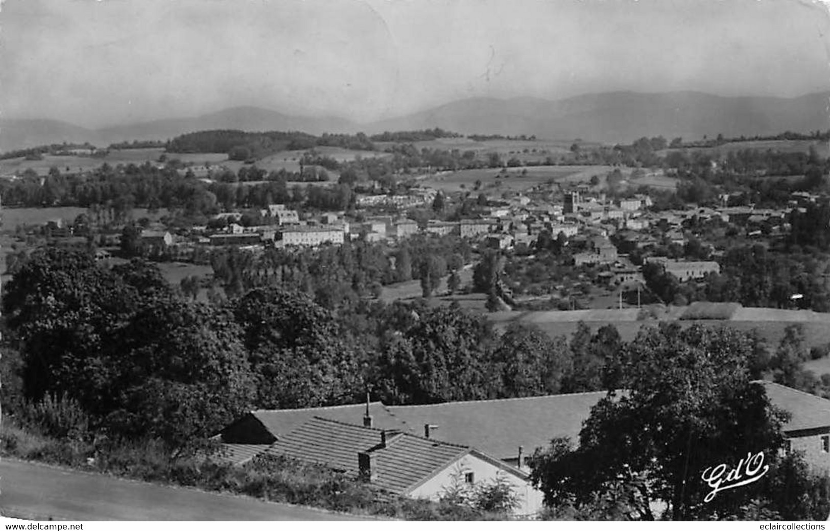 Cunlhat        63          Vue Générale Sud Ouest       - 1956 -        (voir Scan) - Cunlhat