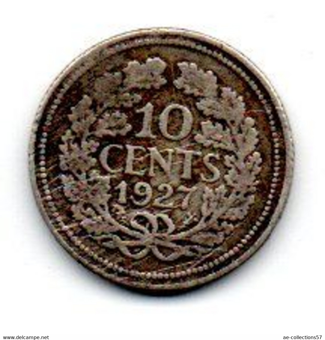 Pays Bas - 10 Cents 1927 TTB - 10 Centavos