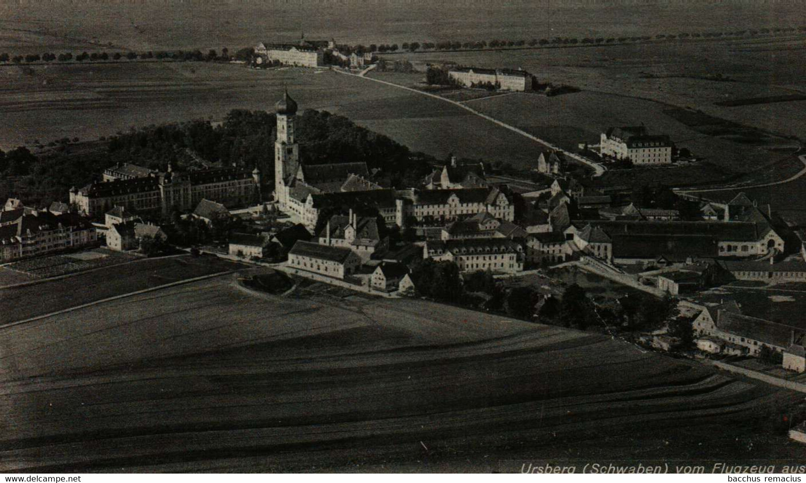 URSBERG (SCHWABEN) Vom Flugzeug Aus (Karte Beschnitten) - Guenzburg