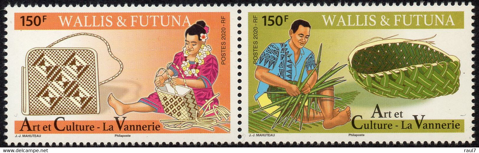 Wallis Et Futuna 2020 - Art Et Culture, La Vannerie - 2 Val Neufs // Mnh - Unused Stamps