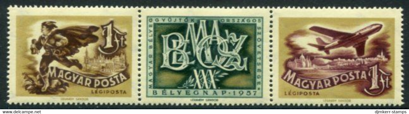 HUNGARY 1957 Stamp Day MNH / **.  Michel 1501-02 - Nuevos