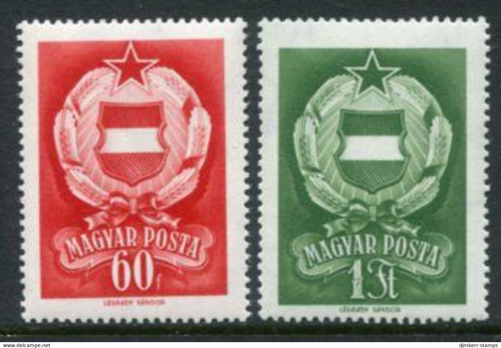 HUNGARY 1957 State Arms  MNH / **.  Michel 1498-99 - Neufs